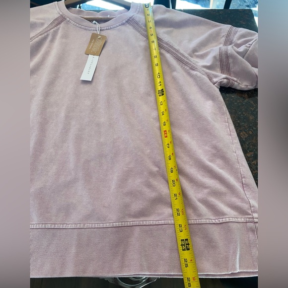 NWT Jane + Delancey Relaxed Short Sleeve Mineral Wash Pink Pullover 1X - Picture 7 of 8
